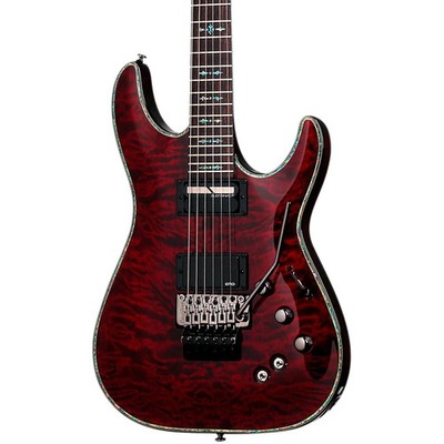 Schecter Hellraiser C1 With Floyd Rose Sustainiac Electric Guitar Black Cherry