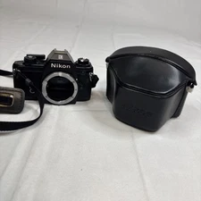 Nikon EM 35mm SLR Film Camera Body Strap Plus CF-11 Case