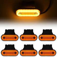 Luci Ingombro LED 12V E 24V, 6 Pezzi Luci Di Posizione a LED Arancione, Highbrig
