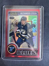 2014-15 OPC Platinum Alexander Steen Red Prizm Parallel #30 074/135 Blues