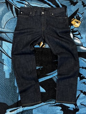 Brioni Men's Jeans Dark Black Blue Wash Made in Italy Size 38 