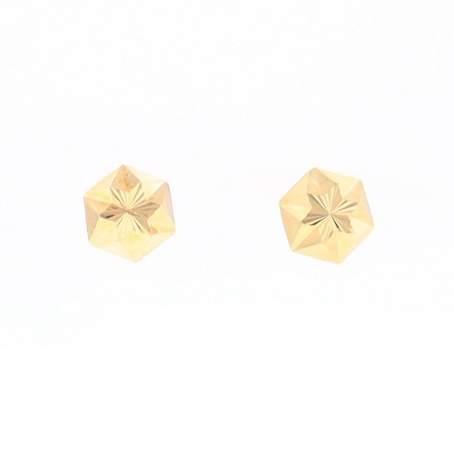 Gold Starburst Stud Earrings GV184050
