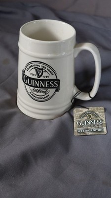Guinness Ceramic Tankard Coffee Mug Beer Stein Special Edition 250 years L