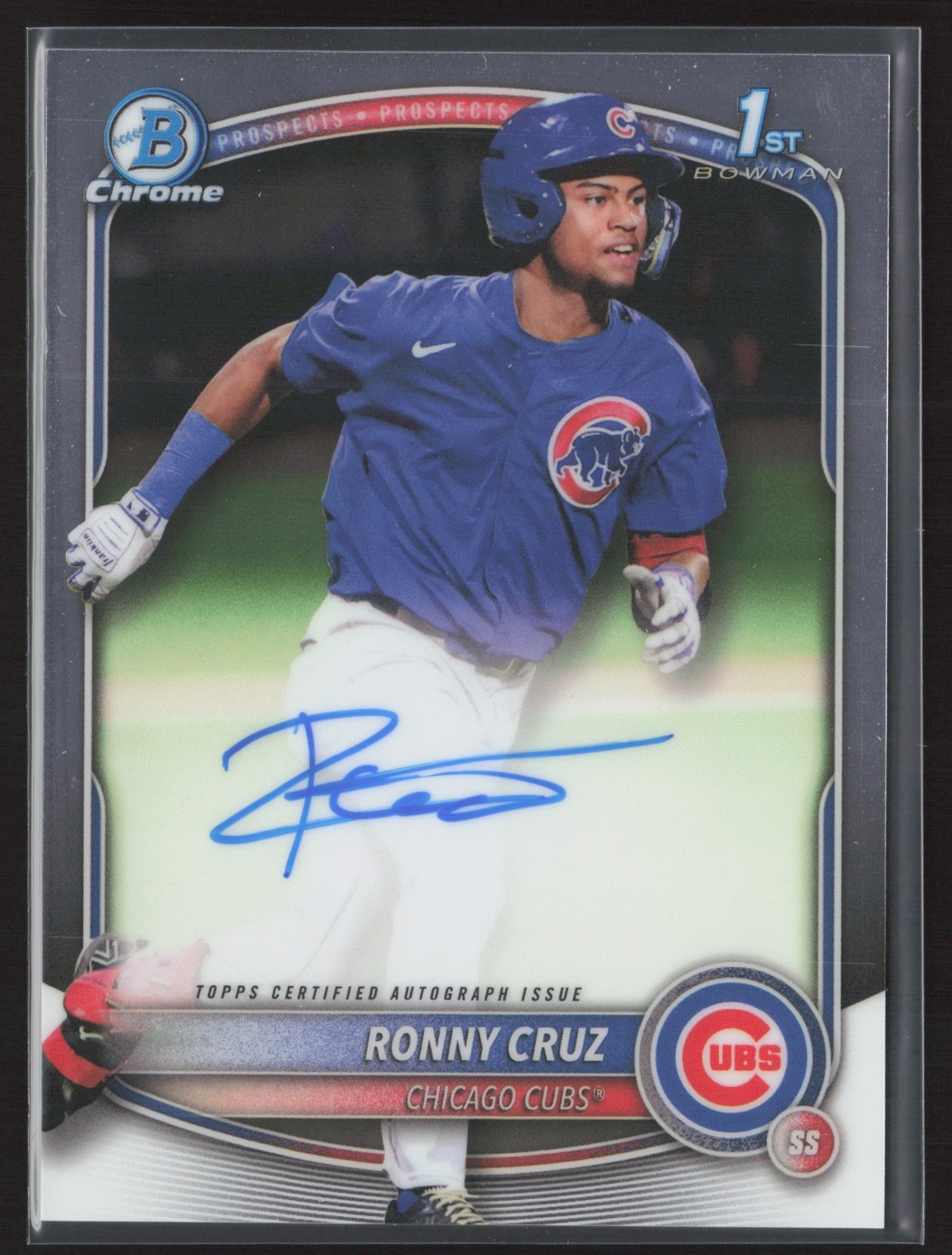 2025 BOWMAN CHROME RONNY CRUZ AUTO 1ST PROSPECT