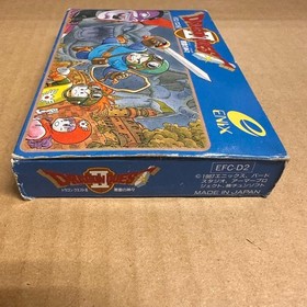 Dragon Quest II FC Famicom Japan Import Tested Boxed with Password Note