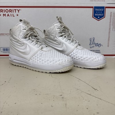 Nike AF1 Lunar Force 1 Duckboot Triple White AA1123-100 Men's Sz 12