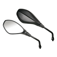 Lampa Moto Spiegel RüCkblick Paar Universell M10X1,25 Schwarz Universal 2 StüCk