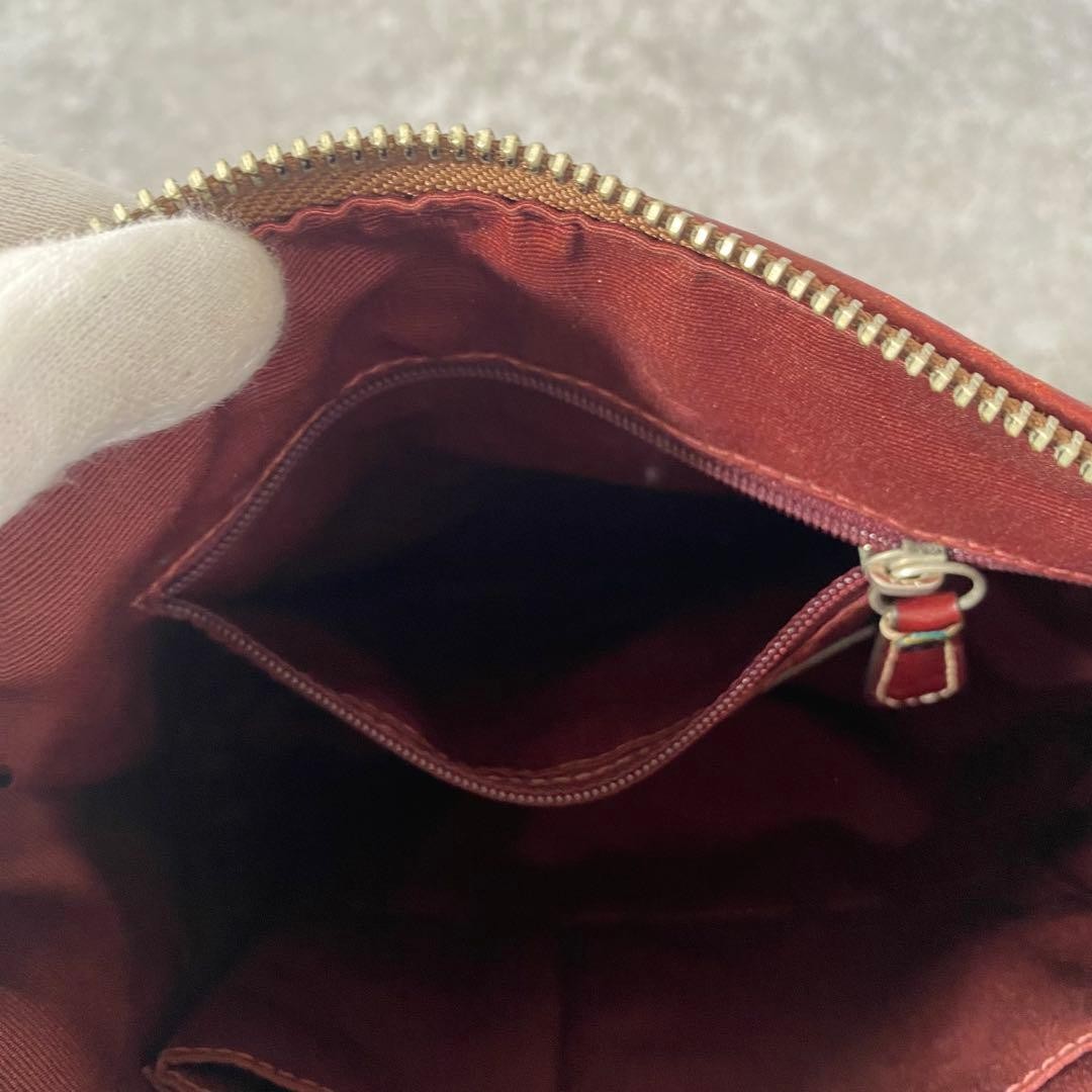 Coach Python Embossed One Shoulder Bag Jackie Red… - image 12