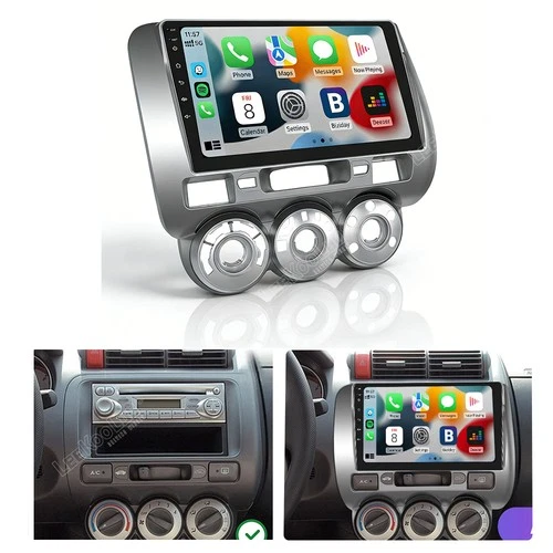 For 2004-2007 Honda Fit Jazz Car Stereo Radio Apple Carplay Android 15 GPS Navi
