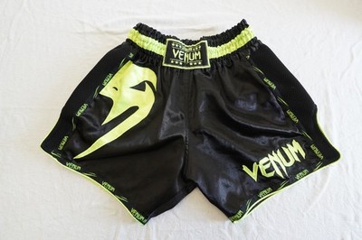 Venum Giant Muay Thai MMA Shorts NWOT Black and Green