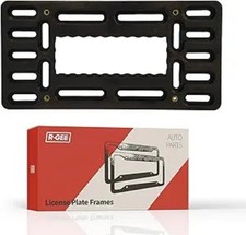 Front License Plate Bracket Holder, Universal No Drill Front Bump Color: Black