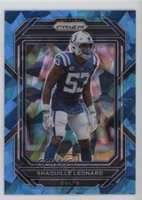 2022 Panini Prizm Blue Ice Prizm 84/99 Shaquille Leonard #125 03tv
