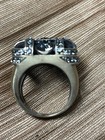 Vintage Heidi Daus Cocktail Ring with darker crystals size 8 — photo 2