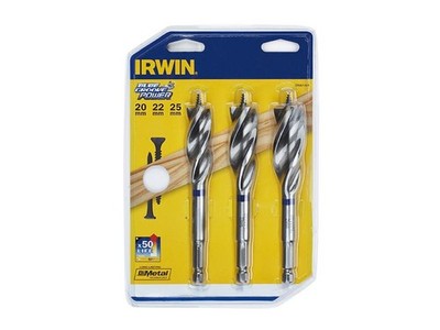 IRWIN - Blue Groove Wood Power Bit Set of 3: 20, 22 & 25mm - 10507764