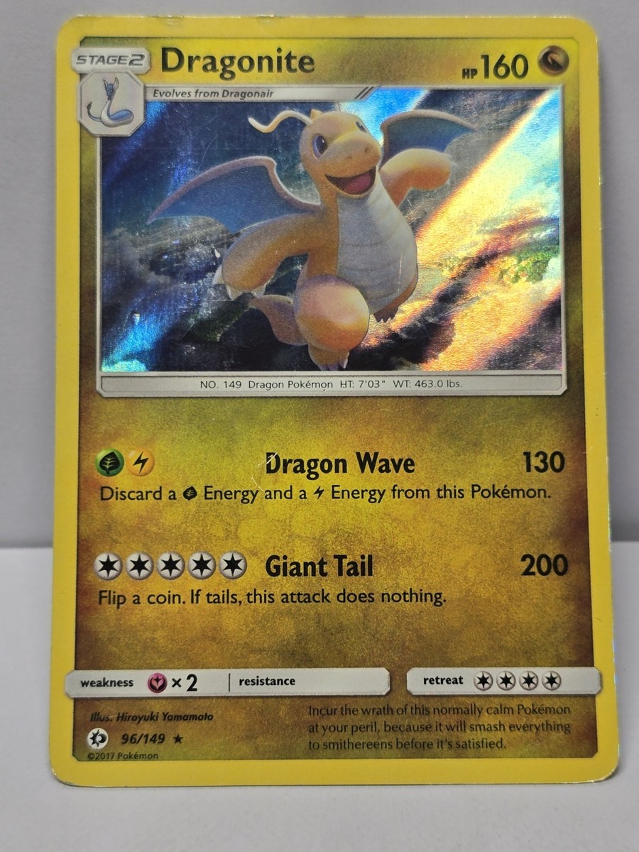 Dragonite 96/149 Holo Moon Base Set Pokemon Card MP Dragonite 96/149 Holo Moon Base Set Pokemon Card MP