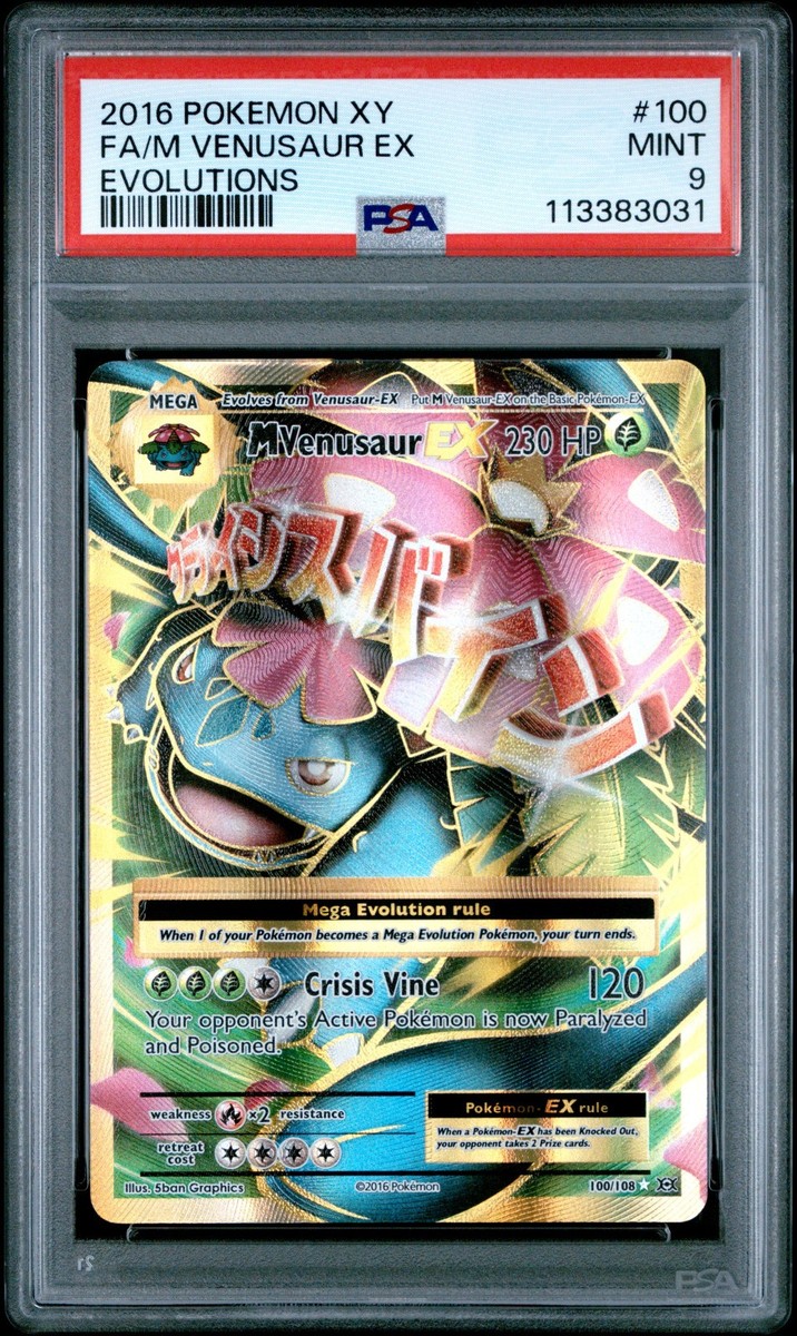 2016 POKEMON EVOLUTIONS M VENUSAUR #100 PSA 9 MINT #113383031 (NEW