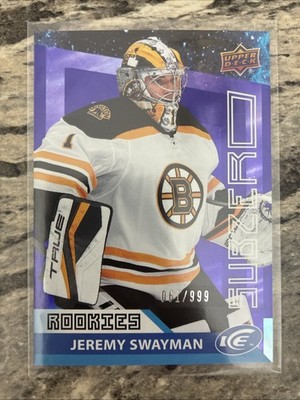 2021-22 Upper Deck Ice Jeremy Swayman Sub Zero RC /999 #SZ-30 Boston Bruins