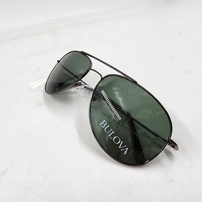 ?️Bulova Unisex Gunmetal Black Aviator Sunglasses Aviator sunglasses Bulova Black in Plastic - 27092178 main image 4