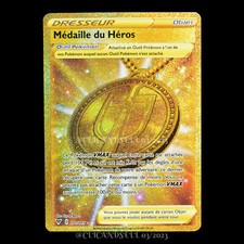 carte Pokémon Médaille du Héros 201/185 #1 EB04 - Voltage Eclatant NEUF FR