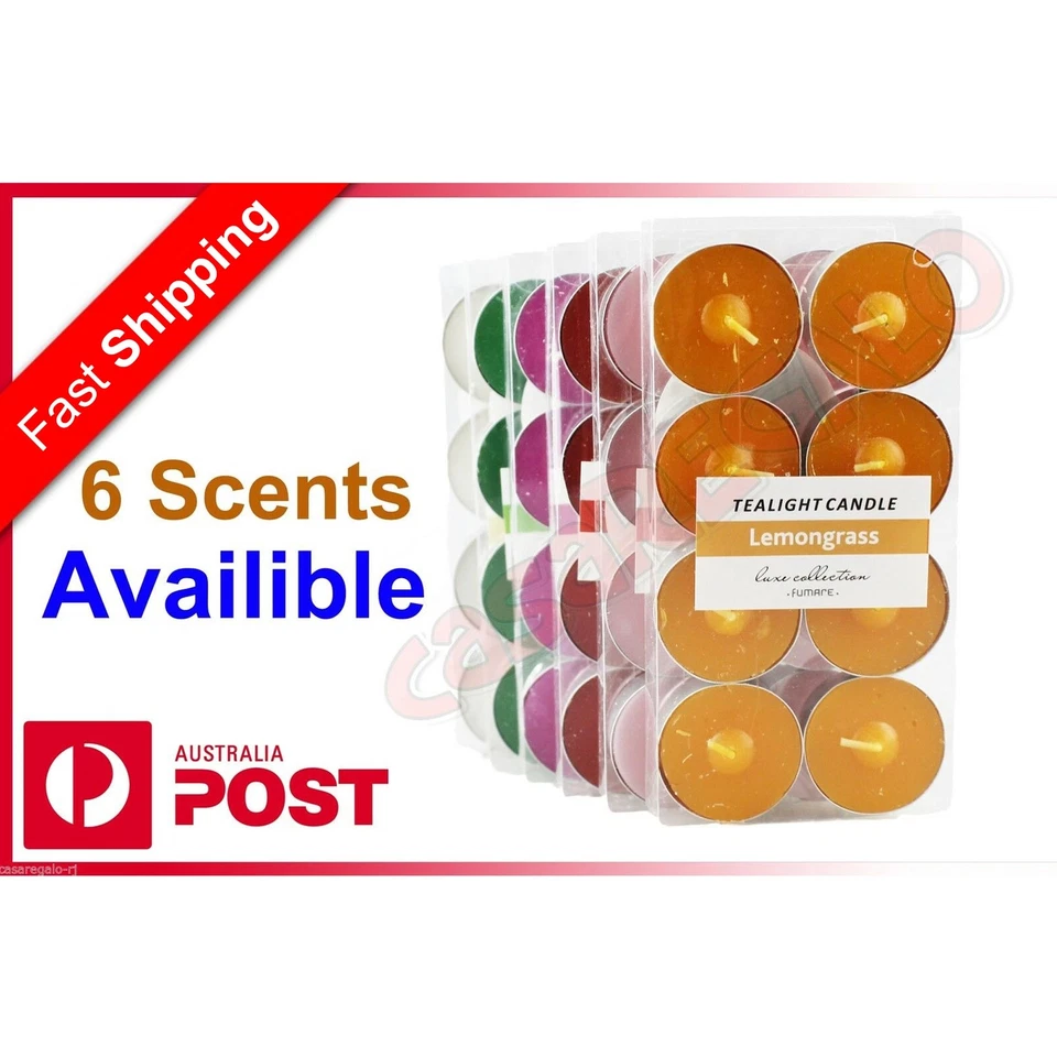 Scented Tea Light Tealight Candles 3.5 / 4 Hour Burn Scent Candle Wedding Party - image 2 of 2