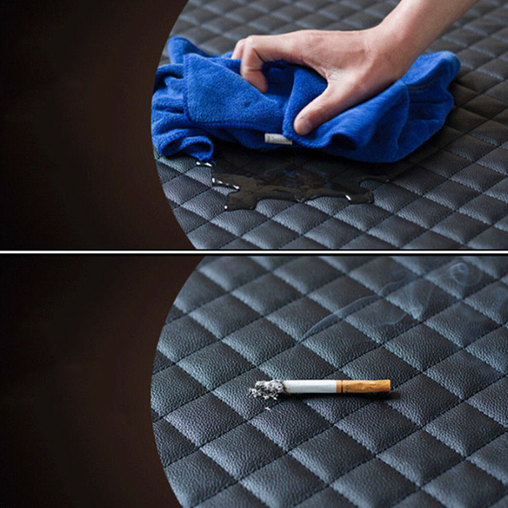 Classic Black Lattice Car Center Console Armrest Heighten Memory Foam