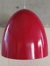 Sospensione campana in metallo smaltato rosso Fisura sconto 30%