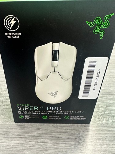 ๐ Razer Viper V2 Pro Lightweight Wireless Optical Gaming Mouse -White RZ01-0439
