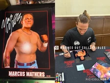 Marcus Mathers Signed Matte 8x10 Proof WWE ID Promo NXT EVOLVE AEW