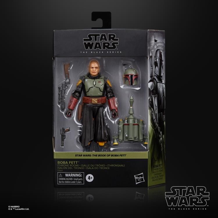Star Wars Black Series Boba Fett Throne Room Action Figure & Monopoly Set Bundle