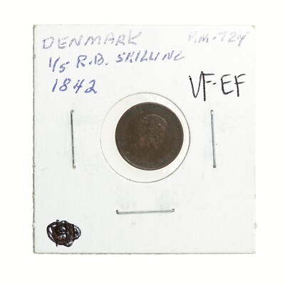 Denmark 1842 1/5 RB Skilling VF-XF