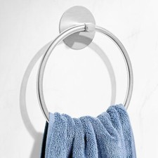 Stainless Steel Bathroom Towel Ring Wall Mounted Rack for Bathroom Kitchen