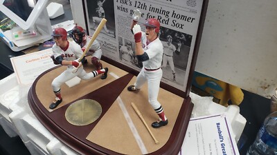 CIB CARLTON FISK 12TH HOME RUN 1975 WORLD SERIES DANBURY MINT TRIO