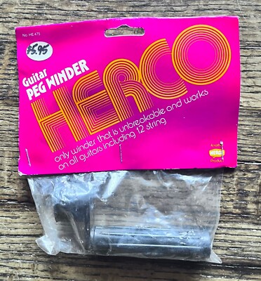 Herco HE475 Guitar Peg Winder Black