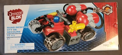 Dragon Blok Building Blocks Quad Fire Rescue 66 Pieces Building Set  sealed