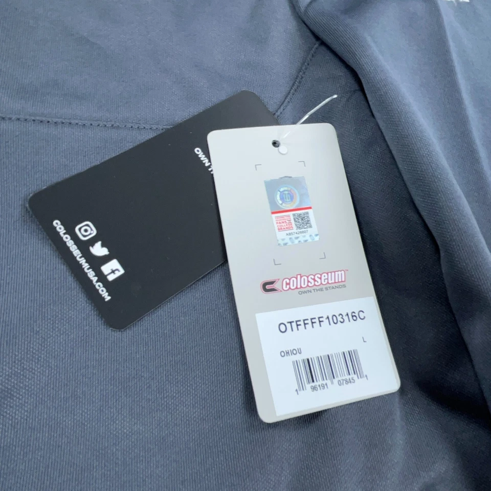 Ohio Bobcats Jacket Men Large Gray Full Zip Sweatshirt Camo Military Army OHT - Image 4 of 4