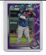 2022 Bowman Chrome Mega Box Ronnier Quintero PURPLE Parallel #'d 192/250