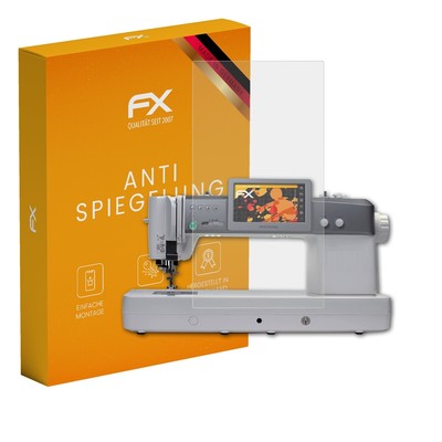atFoliX 2x Schutzfolie für Janome Continental M7 Professional matt&stoßfest