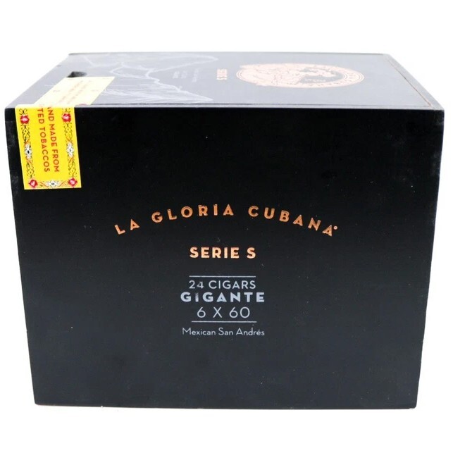 La Gloria Cubana Gigante Serie S Empty Wood Cigar Box 6.5" x 5" x 5.25"