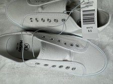 Hurley Chloe Women's Slip-On Canvas Shoes Fashion Sneaker White SZ 6.5