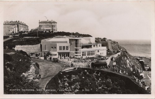 (ax88) Winter Gardens and Cascade Ventnor - Isle of Wight Postcard