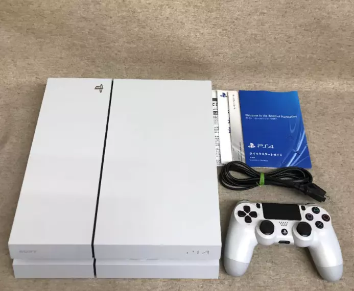 Sony PlayStation 4 PS4 CUH-1100AB02 500GB Glacier White SET Console w/o BOX