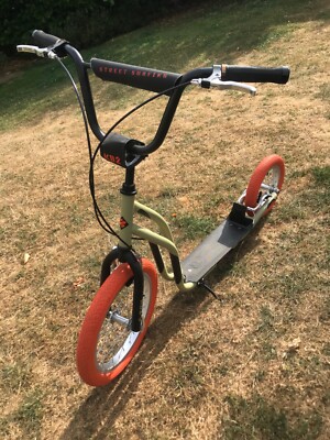 Street Surfing KB2 Desert Wolf Big Wheel Scooter Army Green with Orange  Wheels UK