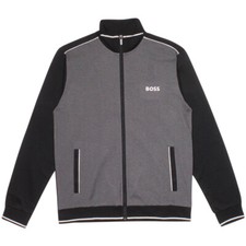 Hugo Boss Men's Tracksuit-Jacket Full Zip-Up Black
