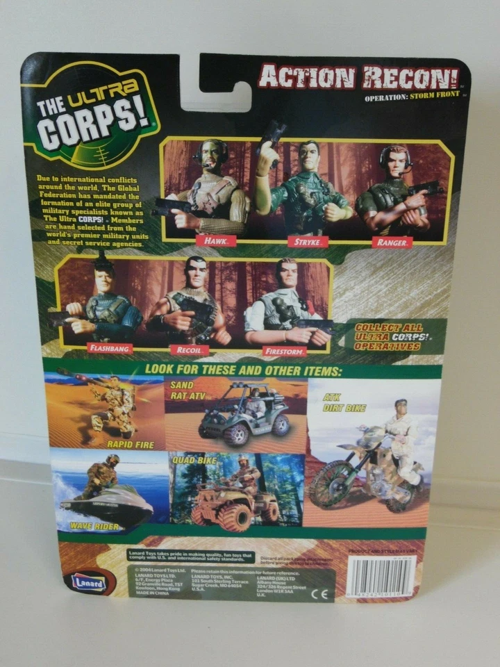 Lanard 2004 The Ultra Corps - Figura de acción posable de 12 pulgadas Stryke Lanard cc Foto 4 de 4