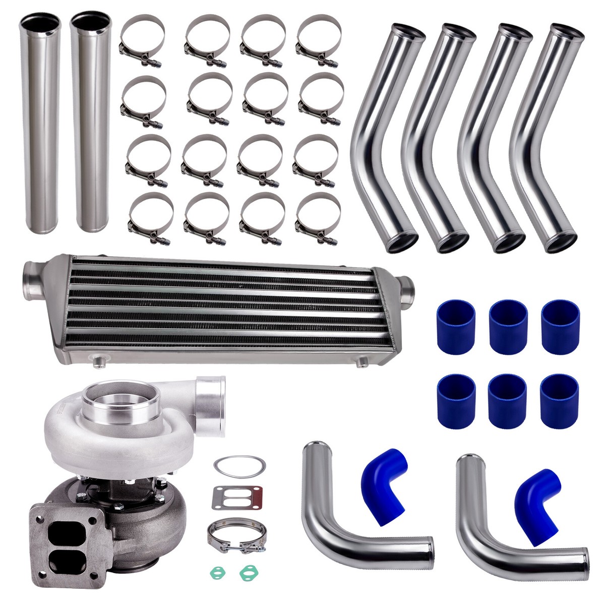 GT45 T4 Turbo Charger Kit V-Band 1.05 A/R 600+HP Universal