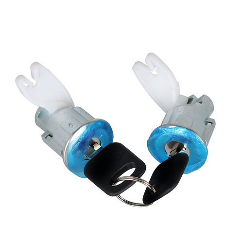 Juego de pares de cilindros de cerradura de puerta vaso 2 llaves para camioneta Ford F150 250 1992-1995 - Imagen 5 de 8