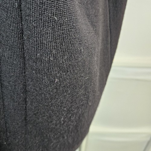 Jaeger Black Wool Cardigan Size M L Vest Sleeveless Knit V-Neck Unisex Vintage - Picture 11 of 14