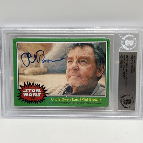 1977 Topps Star Wars #238 Uncle Owen Lars (Phil Brown) — AUTH (grade unconfirmed)
