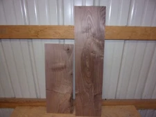 2 PC RUSTIC WALNUT LUMBER WOOD KILN DRIED BOARDS 5/8" THICK LOT 111V END MATCHED