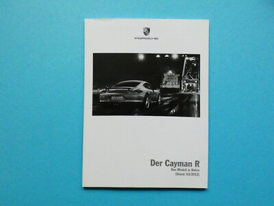 Prospekt / Preisliste mit Daten - Porsche Cayman R (987c) - 03/12